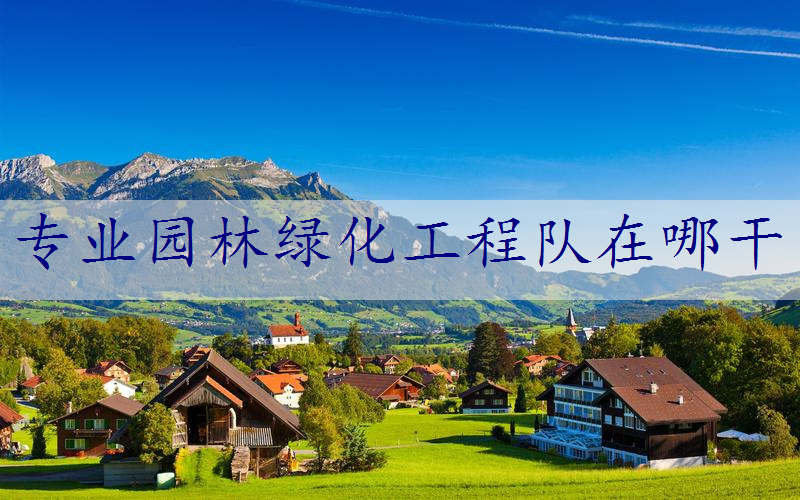 专业园林绿化工程队在哪干